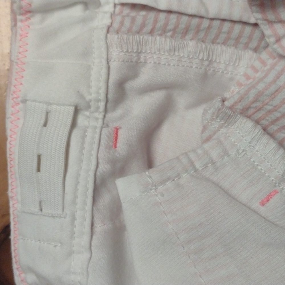 Crewcuts pink and white striped size 8 little girl shorts. - Picture 4 of 4